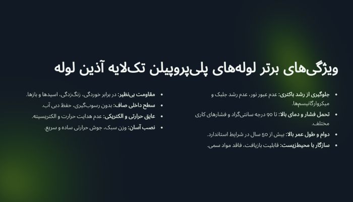 لوله پلی پروپیلن آذین لوله