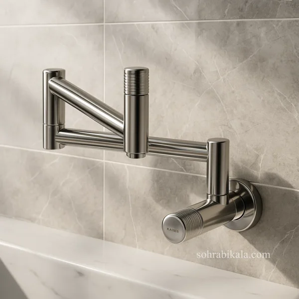 شیر-ظرفشویی-کسری-مدل-پانوراما-کروم شیر ظرفشویی گازی کسری مدل پانوراما کروم - Image 1