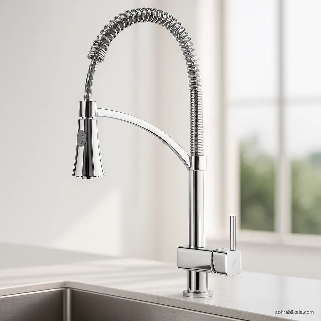 شیر آشپزخانه شاوری کسری مدل آبشار