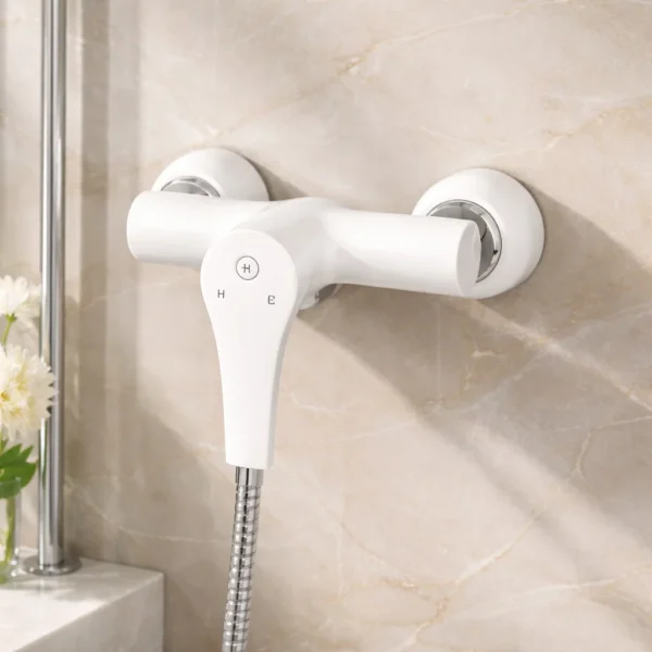 شیر توالت کسری مدل آبتین سفید