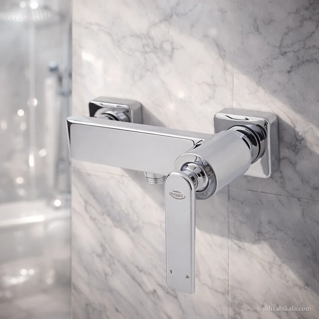 شیر توالت کسری مدل آمازون کروم