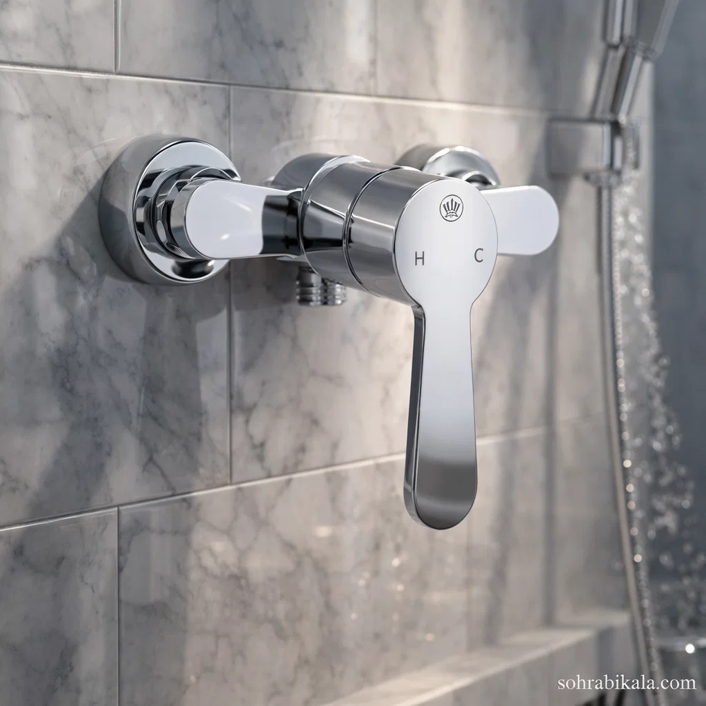 شیر توالت کسری ادموند کروم