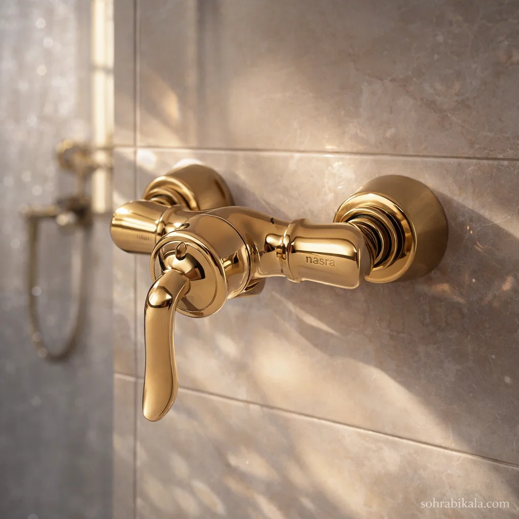 شیر توالت کسری مدل دانوب طلایی
