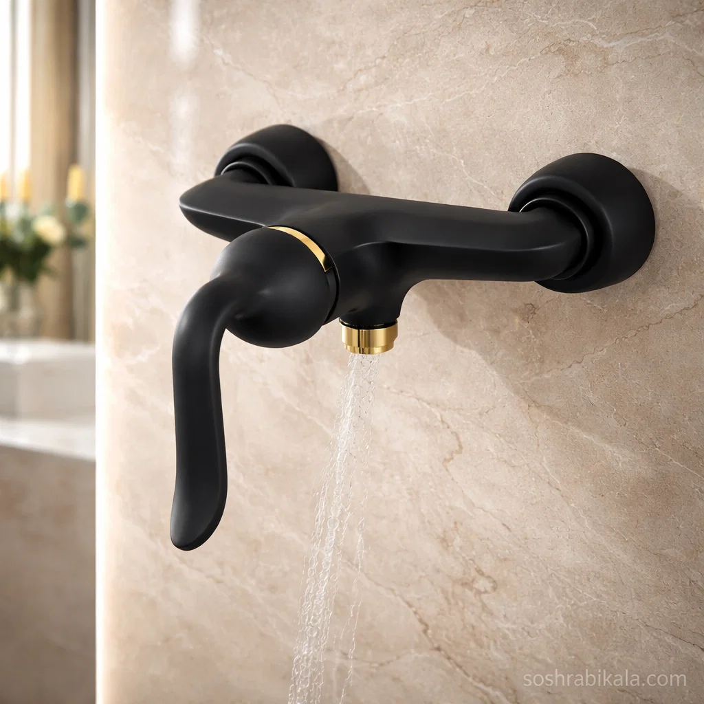 شیر توالت کسری مدل رابین مشکی