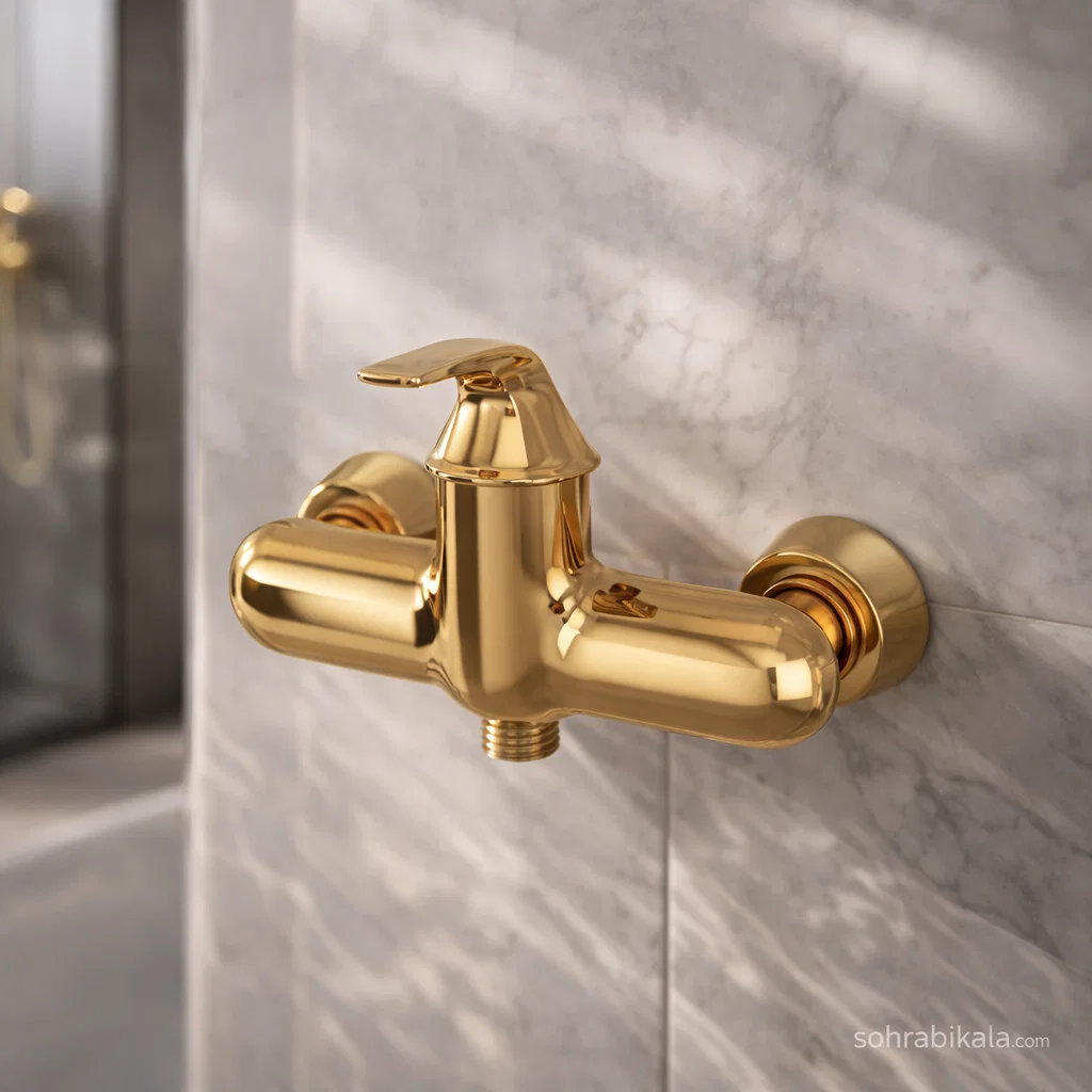شیر توالت کسری مدل رایان طلایی