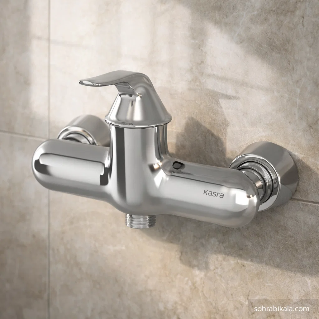 شیر توالت کسری مدل رایان کروم