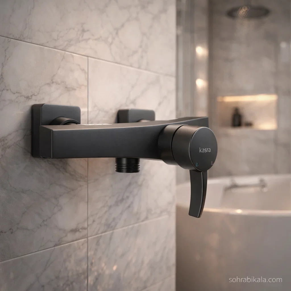 شیر توالت کسری مدل فیورنزو مشکی