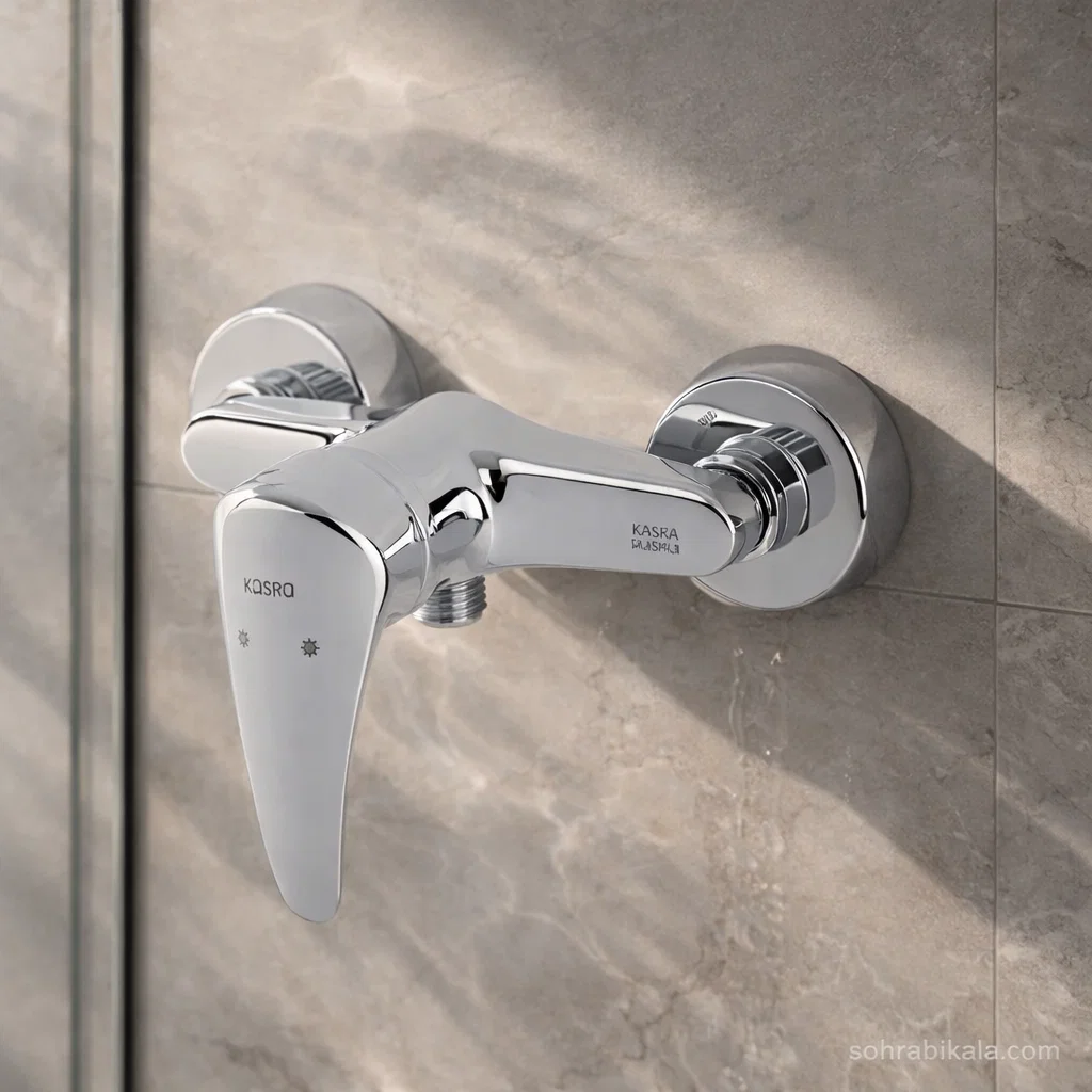 شیر توالت کسری مدل کارون کروم