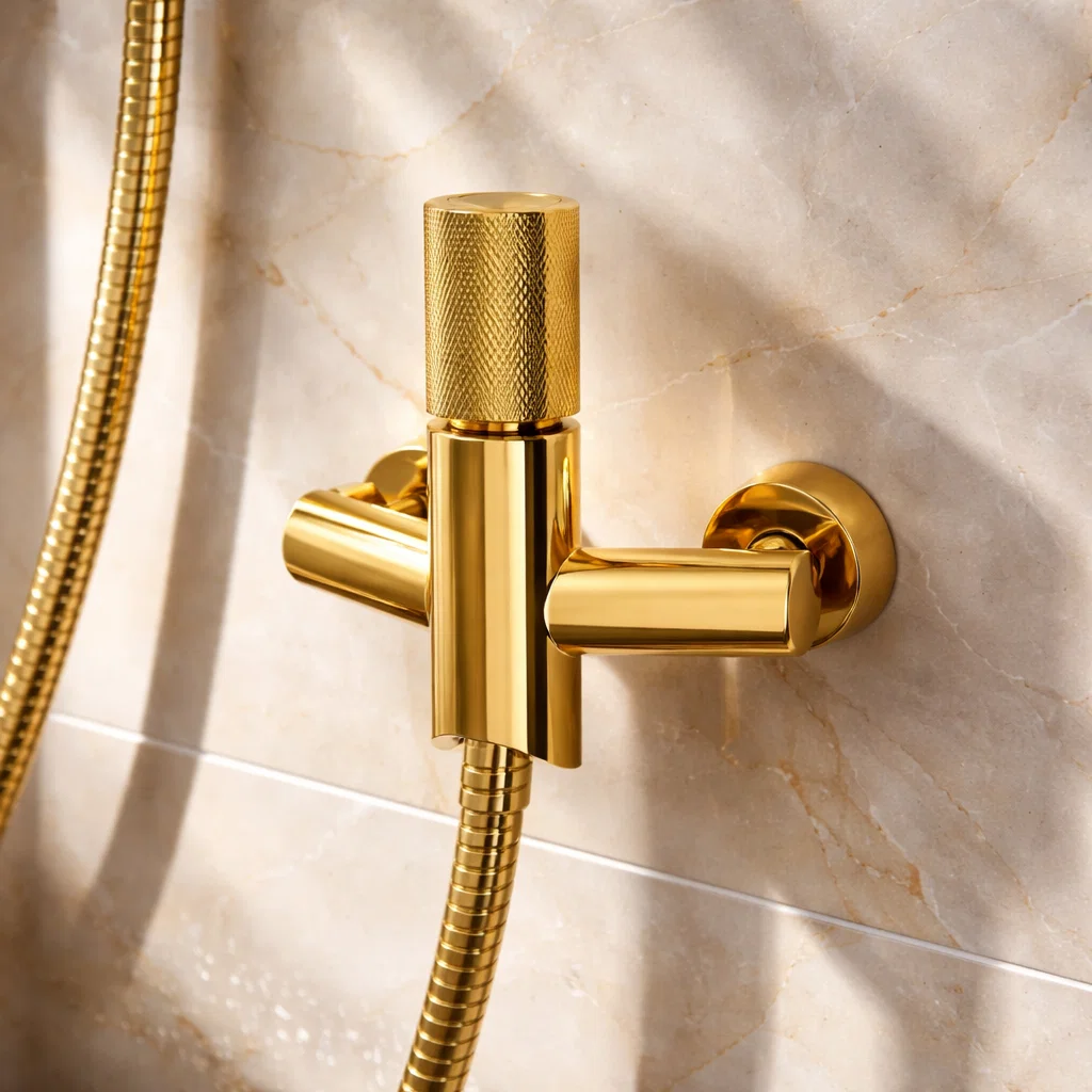 شیر توالت کسری مدل کراون طلایی