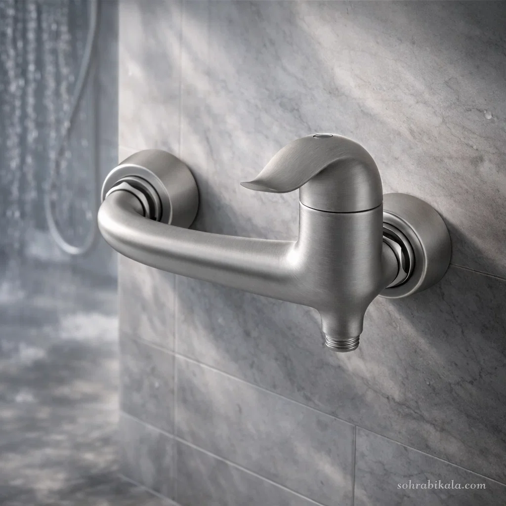 شیر توالت کسری کاسپین کروم مات