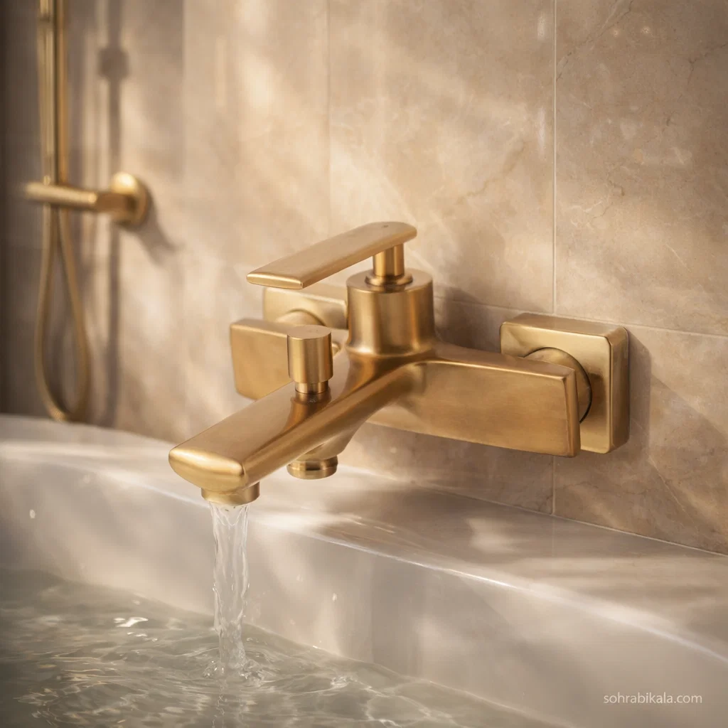 شیر حمام کسری آمازون طلا مات
