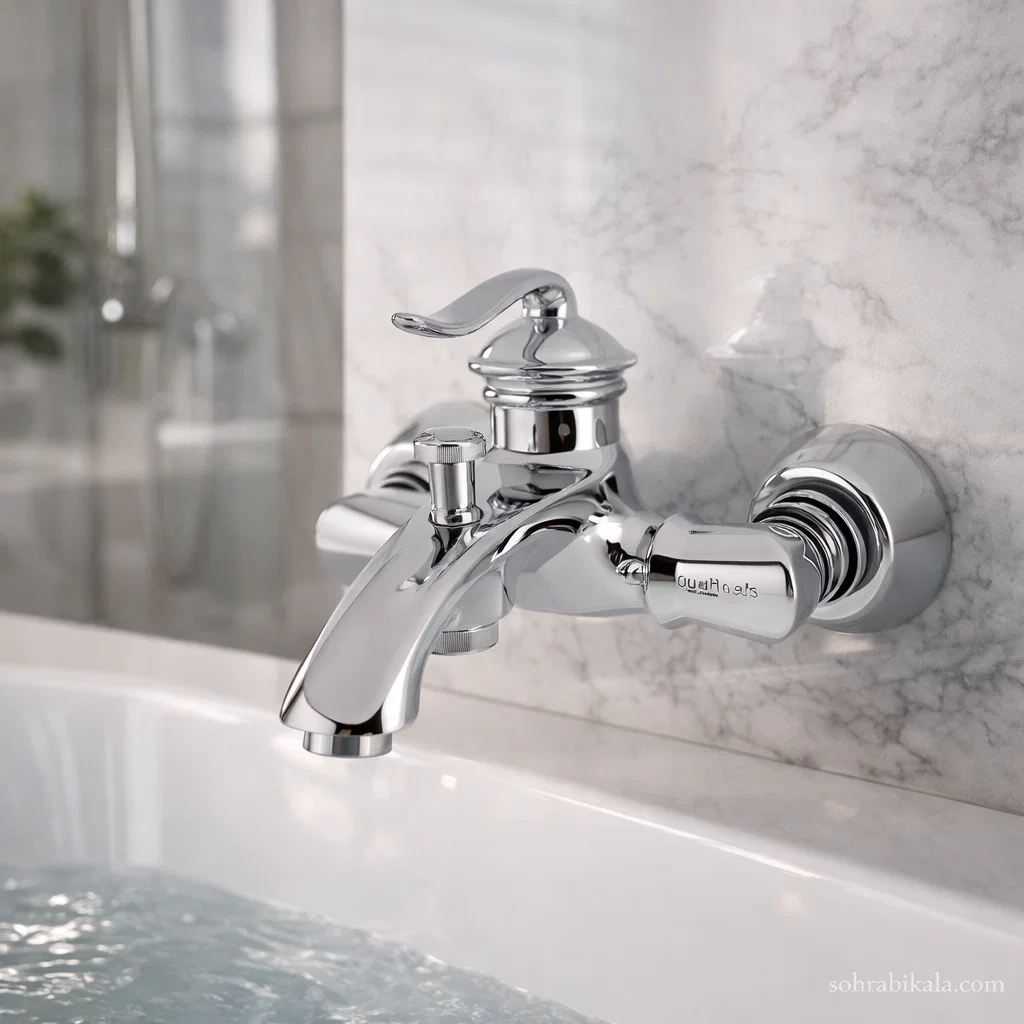 شیر حمام کسری دانوب کروم