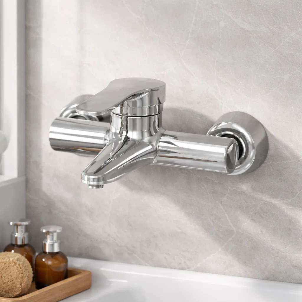 شیر حمام کسری مدل آبتین کروم