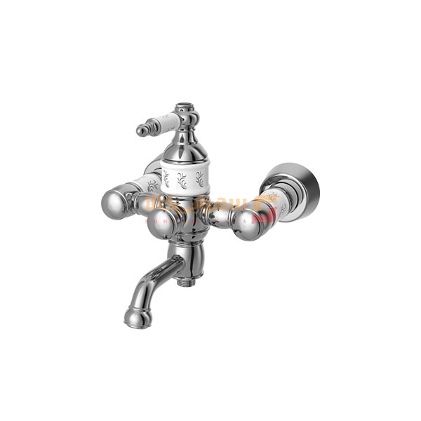 شیر-حمام-کسری-مدل-توکیو-سفید-کروم شیر حمام کسری مدل توکیو سفید کروم - Image 1