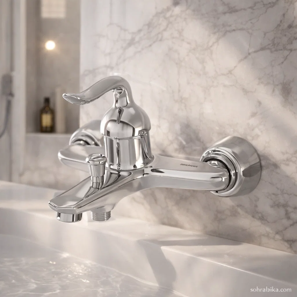 شیر حمام کسری رابین کروم