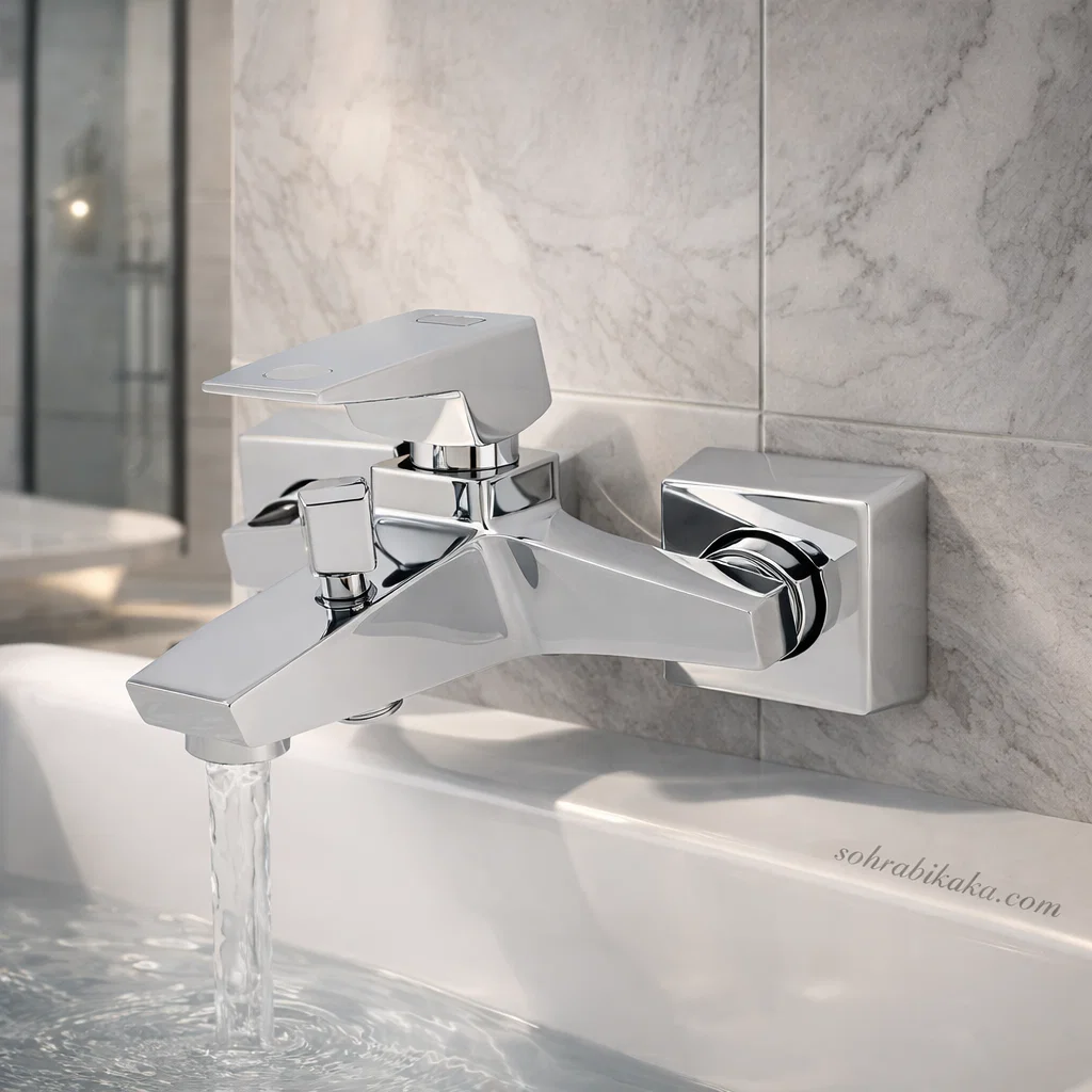 شیر حمام کسری کنکورد کروم