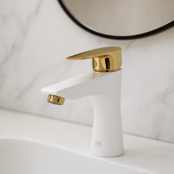 شیر-روشویی-کسری-الیزابت-سفید-طلایی