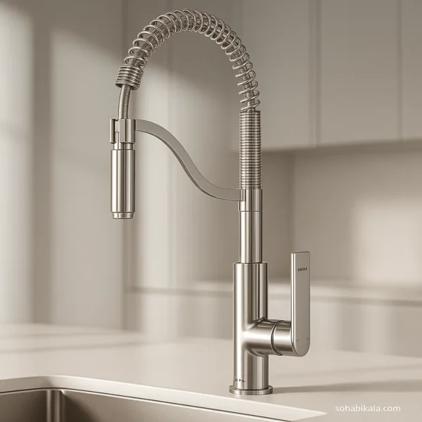 شیر-ظرفشویی-فنری-کسری-مدل-آمازون-کروم شیر ظرفشویی فنری کسری مدل آمازون کروم - Image 1