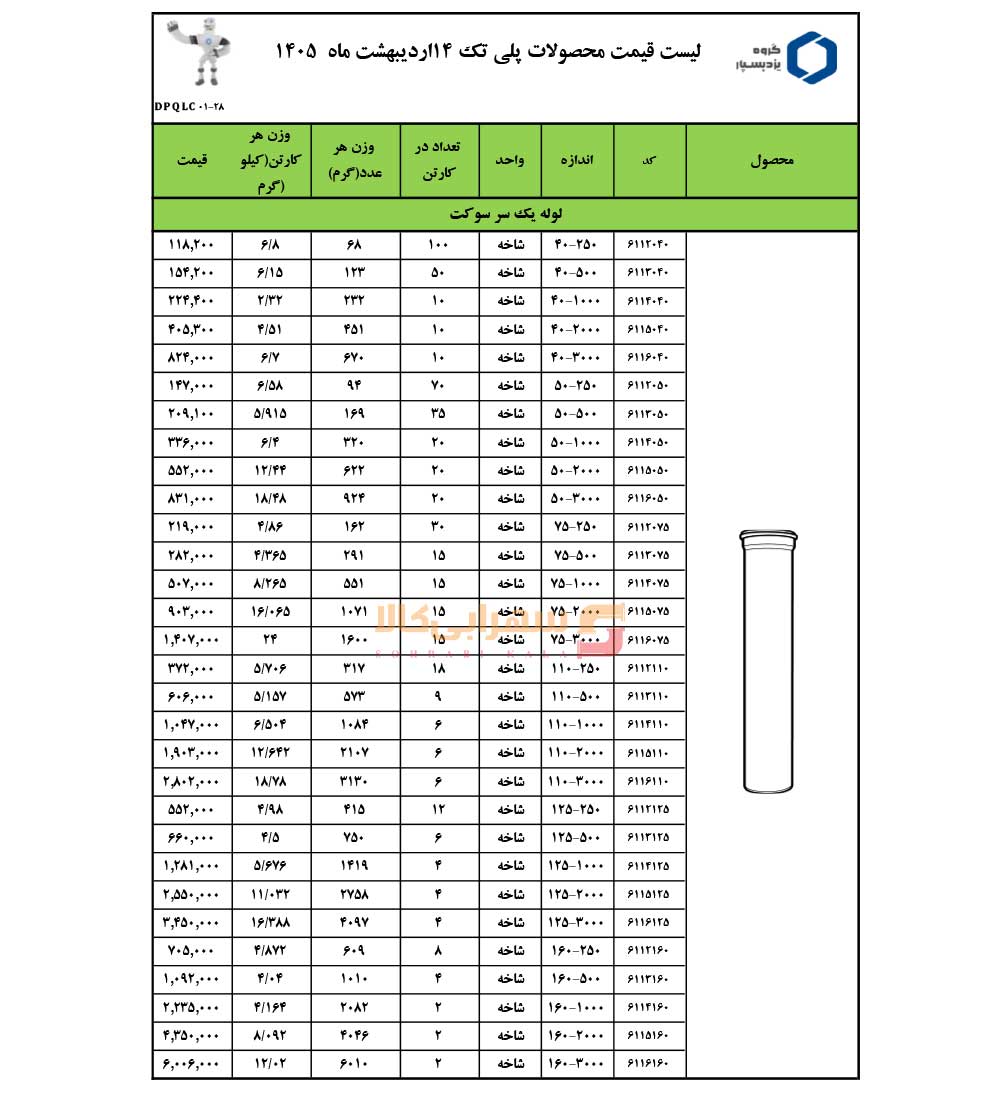 لیست-قیمت-پلی-تک-یزد-بسپار-صفحه-1-1405